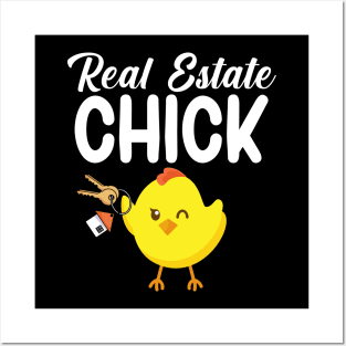 Real estate chick Posters and Art